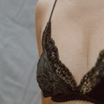 woman in black lace brassiere